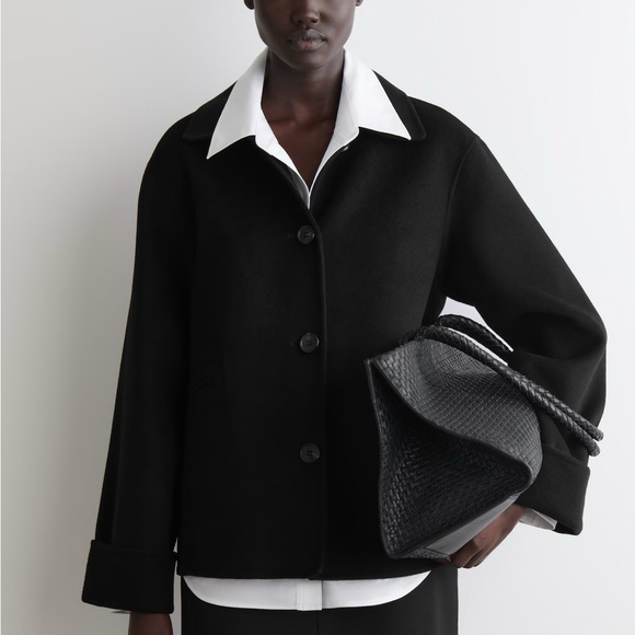 COS DOUBLE-FACED WOOL SHORT JACKET NWT SMALL S - Picture 8 of 11